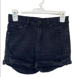 Kohl’s Brand Indigo Rein Black Distressed Jean Shorts